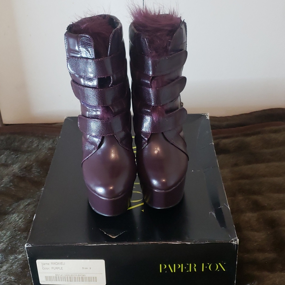 Platform Boot w/Fur - Picture 2 of 7
